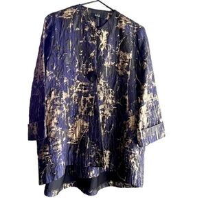 LIOR PARIS Asymmetrical Front Button Jacket Size Small